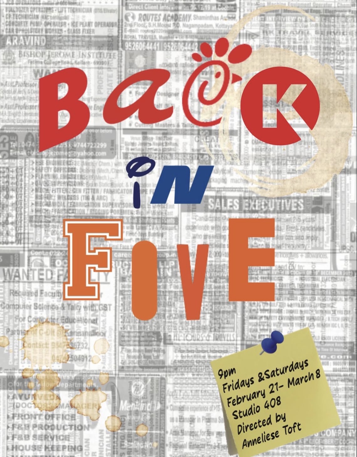 Back in Five poster